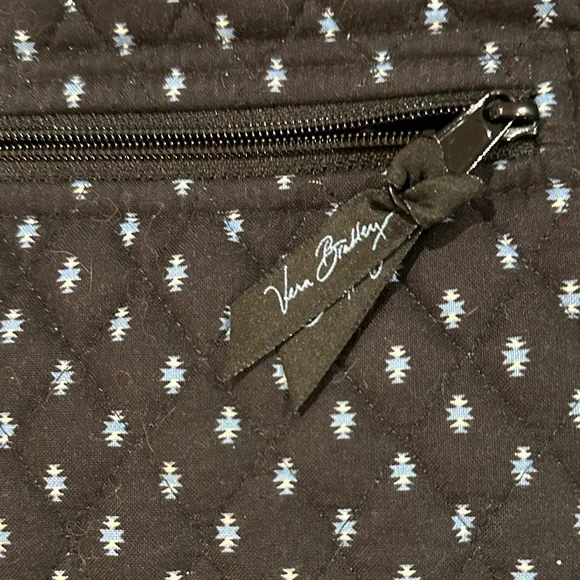 Vera Bradley Black Floral Embroidered Wallet **Nordic Black** Retired Pattern - Picture 2 of 5